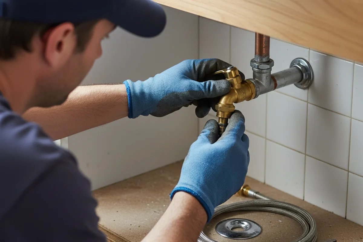 Shutoff valve and fitting work during Emergency Plumbing in Big Sandy